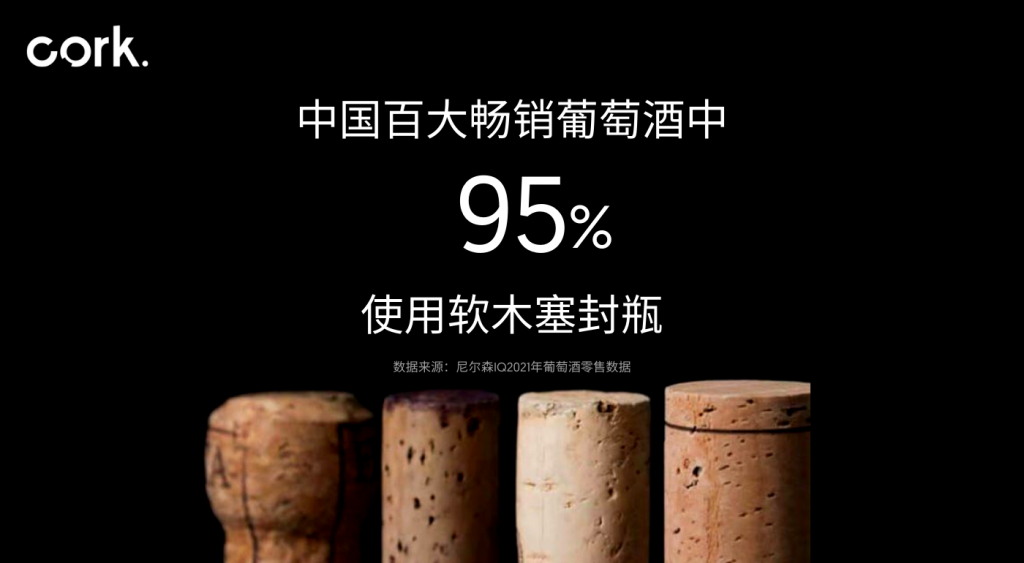 市场钟爱软木塞再获印证 最新调研显示2021年中国销量百强葡萄酒中有95%使用软木塞封瓶